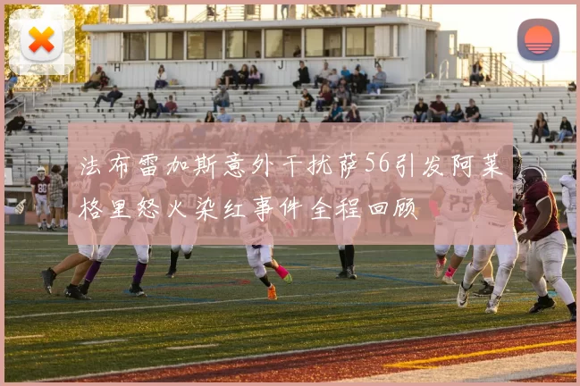 法布雷加斯意外干扰萨56引发阿莱格里怒火染红事件全程回顾